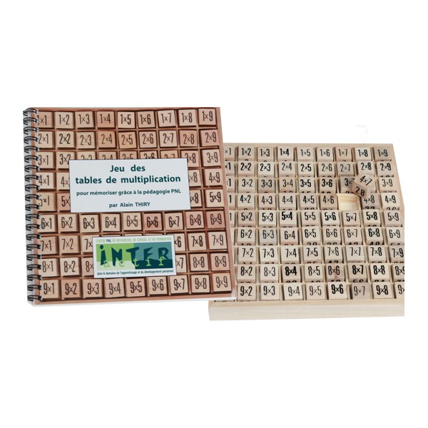 Alain Thiry -Méthode de mémorisation des tables de multiplication - Plateau + livret